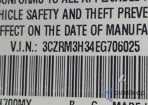 2014 Honda Cr-V Lx из США, поврежденный, VIN 3CZRM3H34EG706025